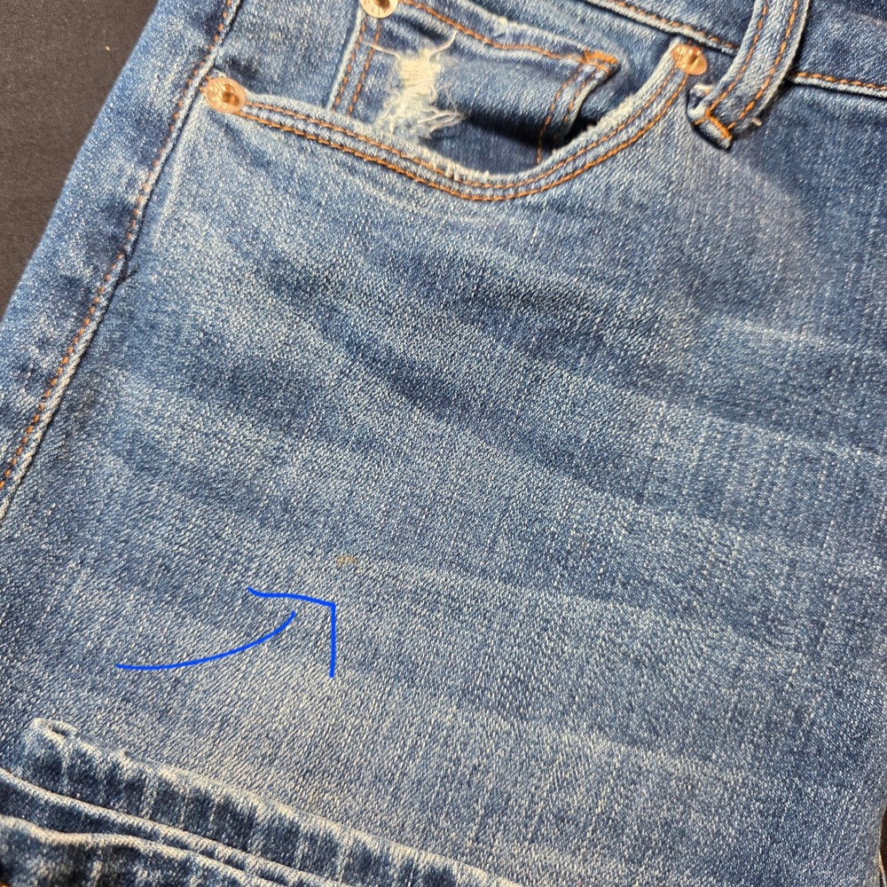 STS Blue Women Medium Wash Skinny Jeans Distressed Size 27 Mid Rise‎ Denim* - Picture 7 of 8